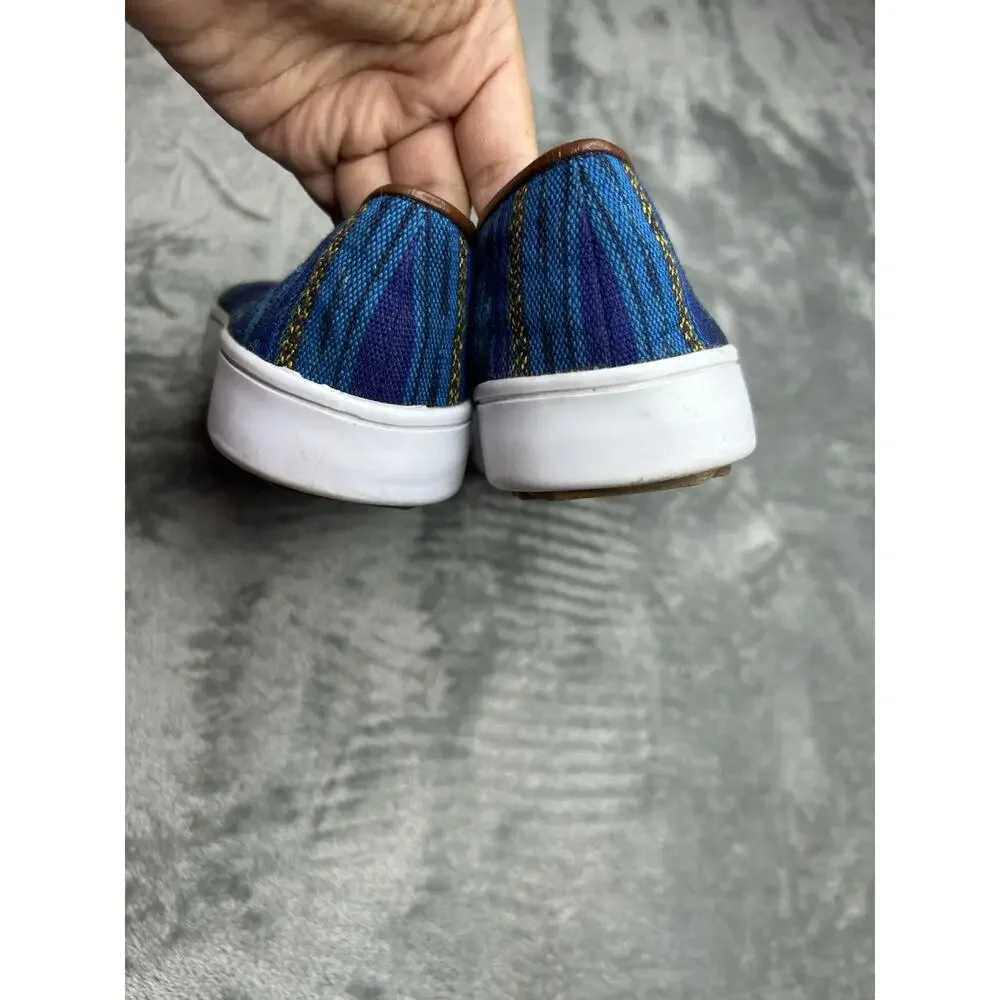 Teysha Midnight‎ Adventure Slip On Aztec Print Sneaker Handwoven Upper Size 38